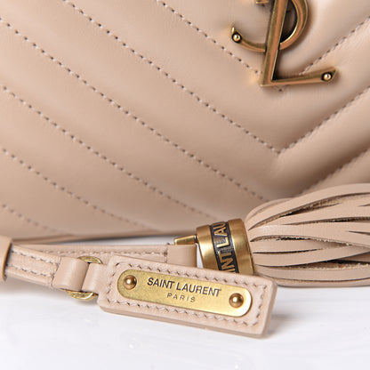 Saint Laurent Calfskin Matelasse Monogram Lou Camera Bag Nude Powder 9 of 11