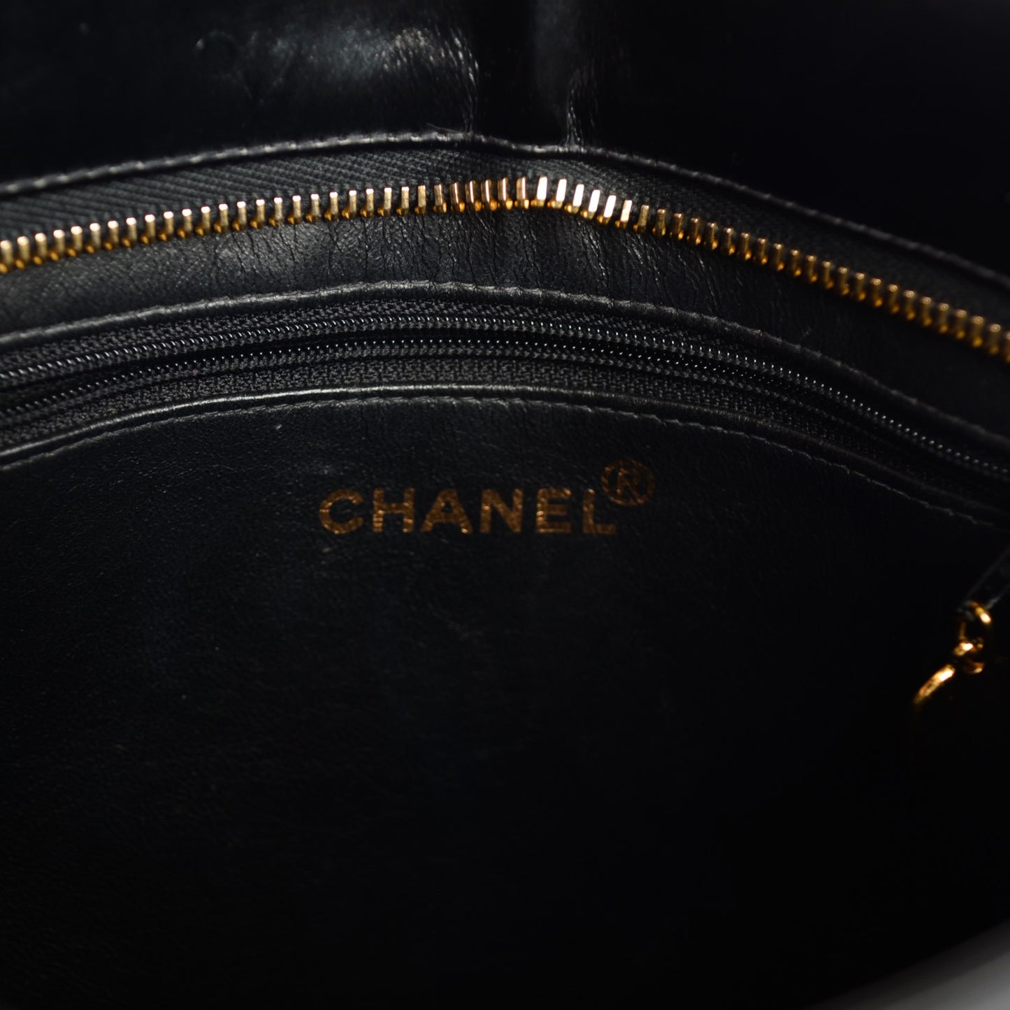CHANEL Patent Quilted Medallion Tote Black