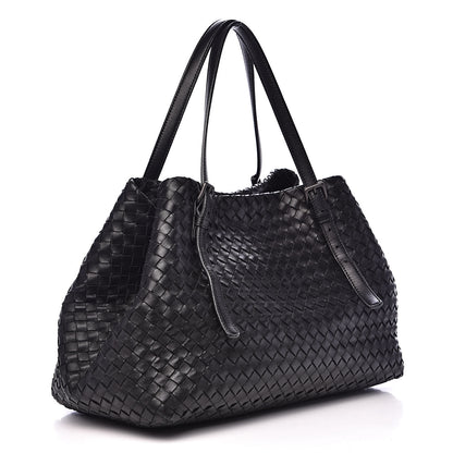 Bottega Veneta Nappa Intrecciato Medium Seamless Tote Black 3 of 12