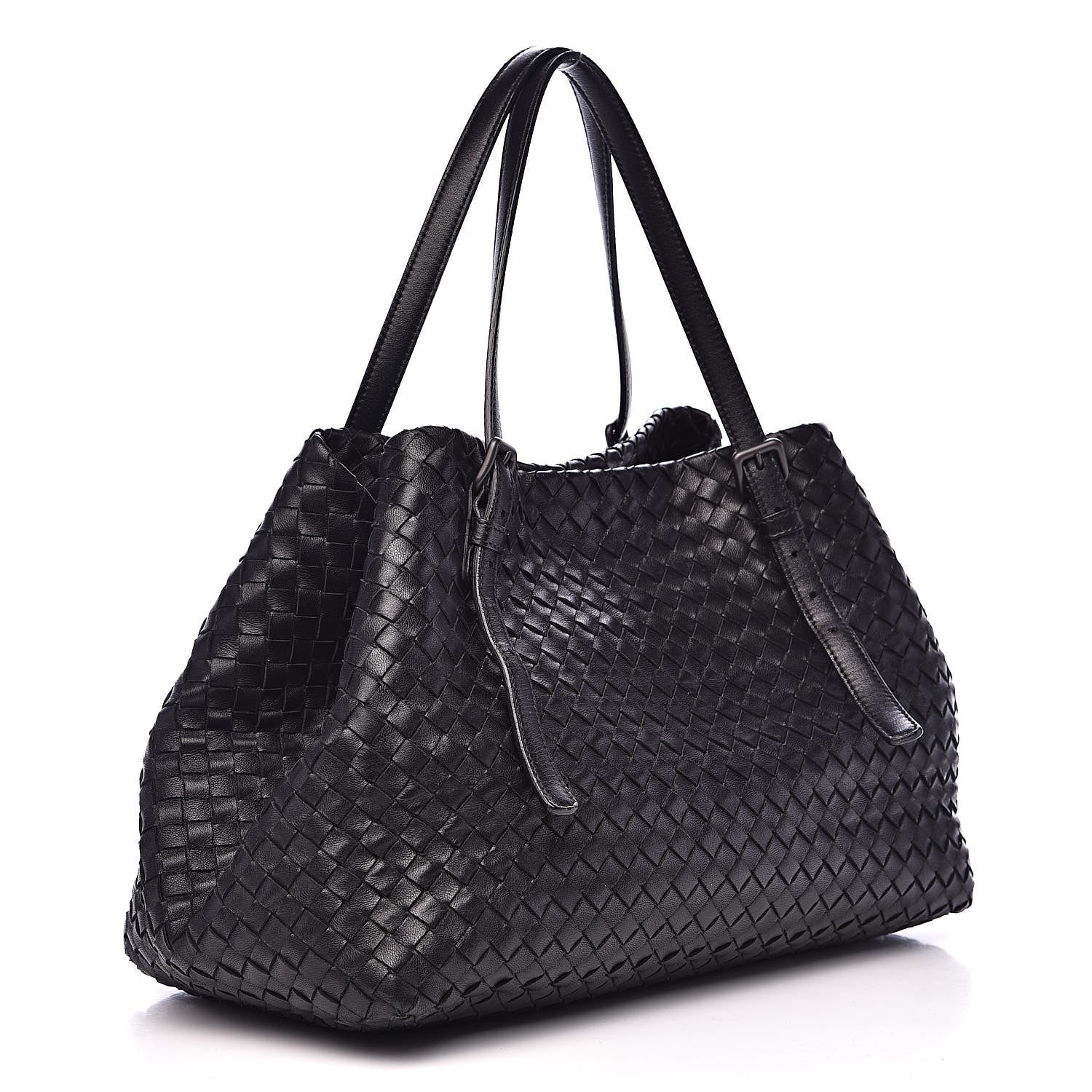Bottega Veneta Nappa Intrecciato Medium Seamless Tote Black 3 of 12