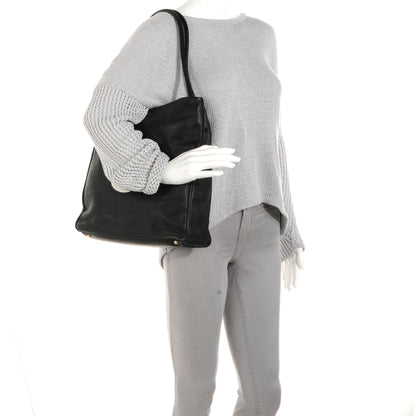 Chanel Lambskin Camellia Tote Black 2 of 7