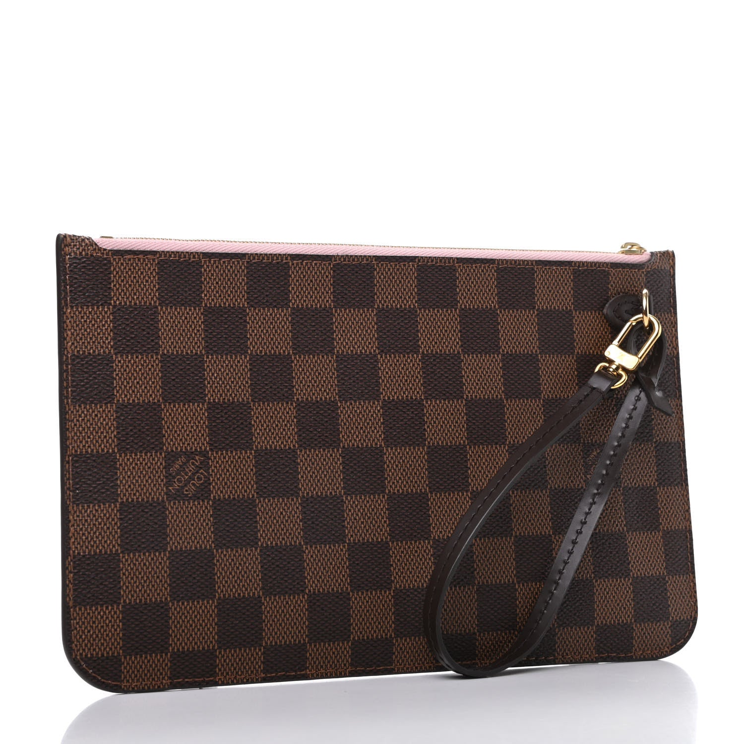 Louis Vuitton Damier Ebene Neverfull MM GM Pochette Rose Ballerine 3 of 7