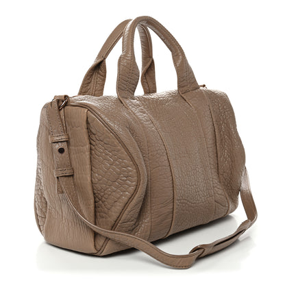 Alexander Wang Pebbled Lambskin Rocco Latte Rose Gold Hardware 3 of 10