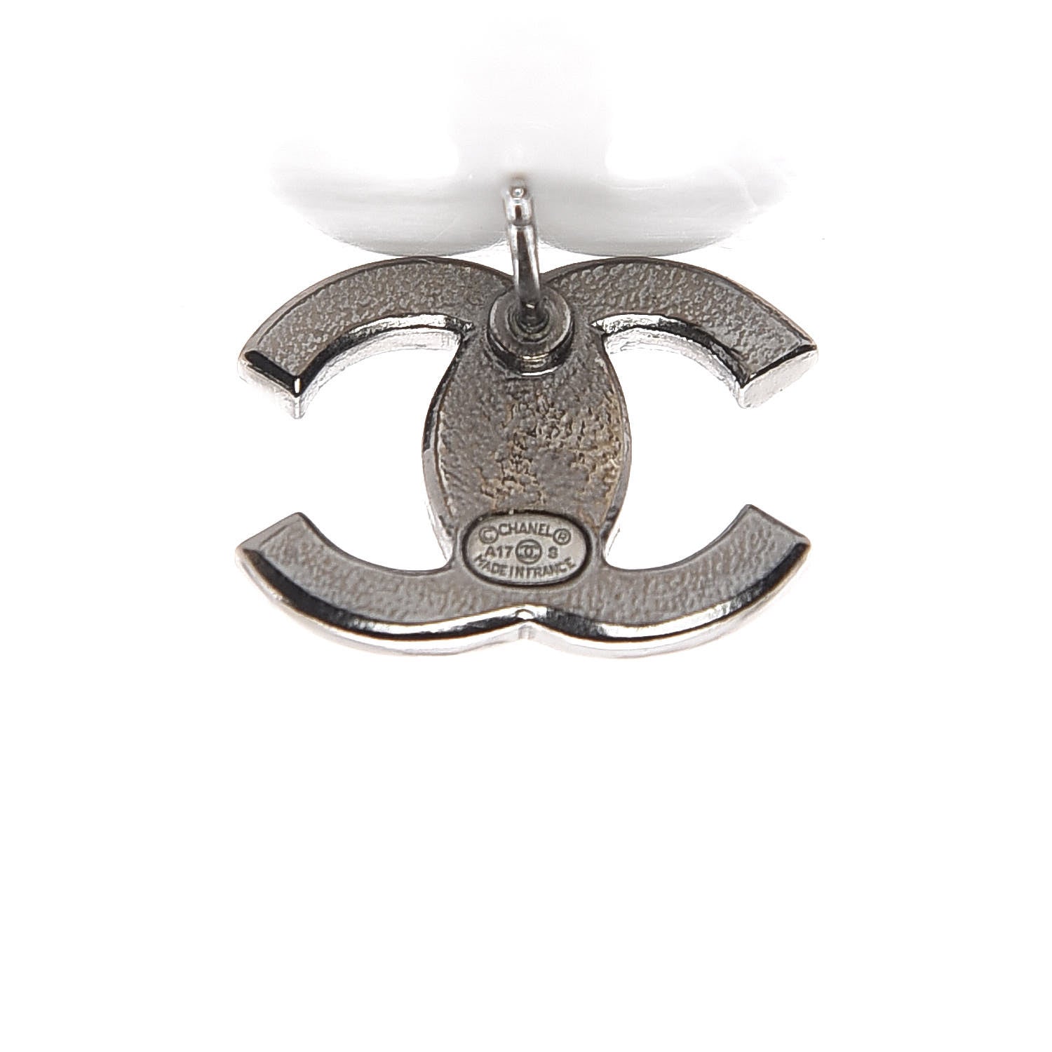 Chanel Ruthenium Crystal CC Earrings 3 of 4