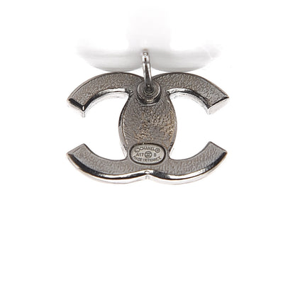 Chanel Ruthenium Crystal CC Earrings 3 of 4