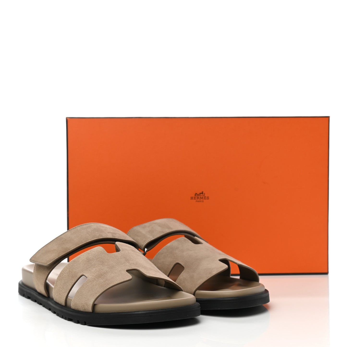 Suede Goatskin Mens Chypre Sandals 44 Vert Army