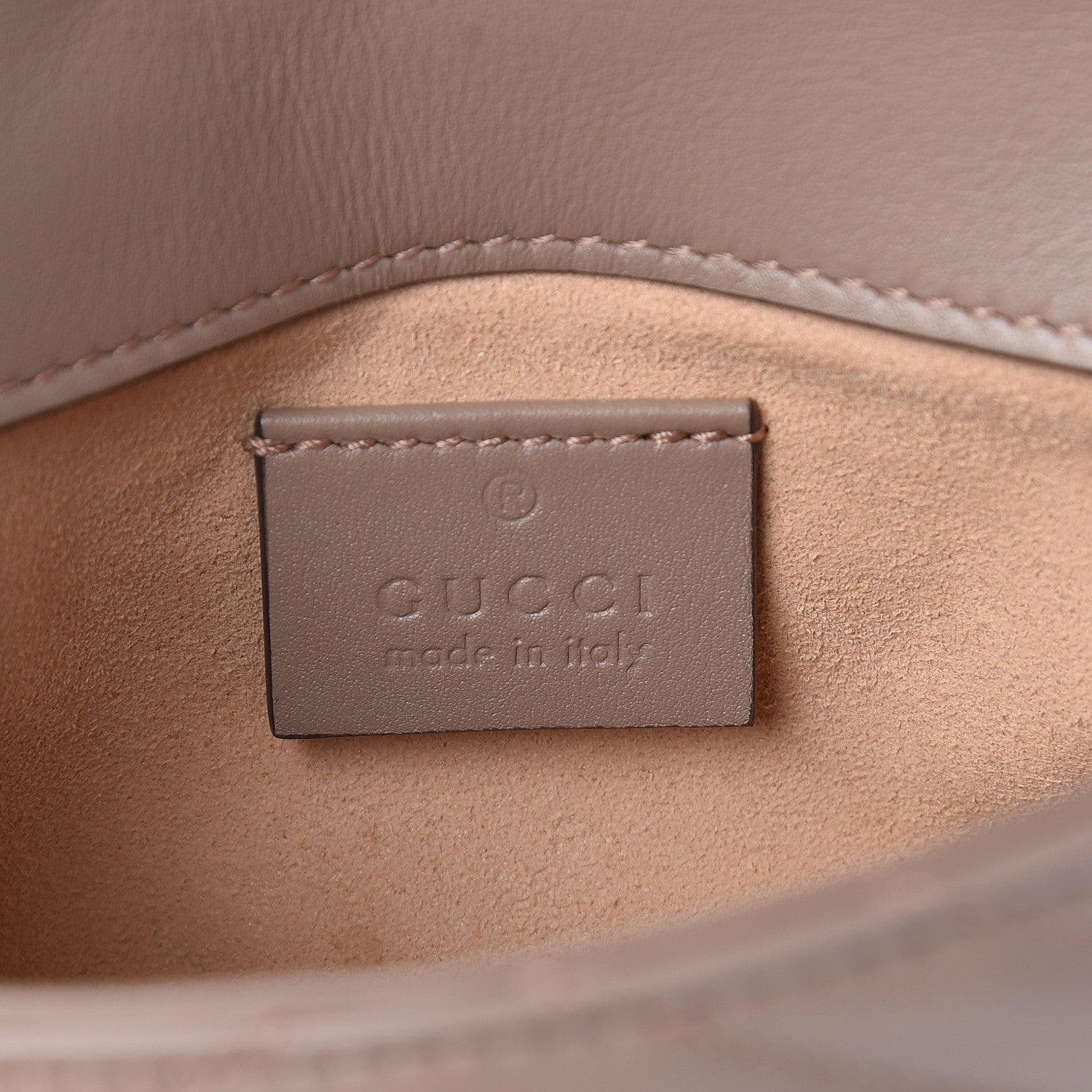 Gucci Calfskin Matelasse Super Mini GG Marmont Shoulder Bag Porcelain Rose 6 of 12