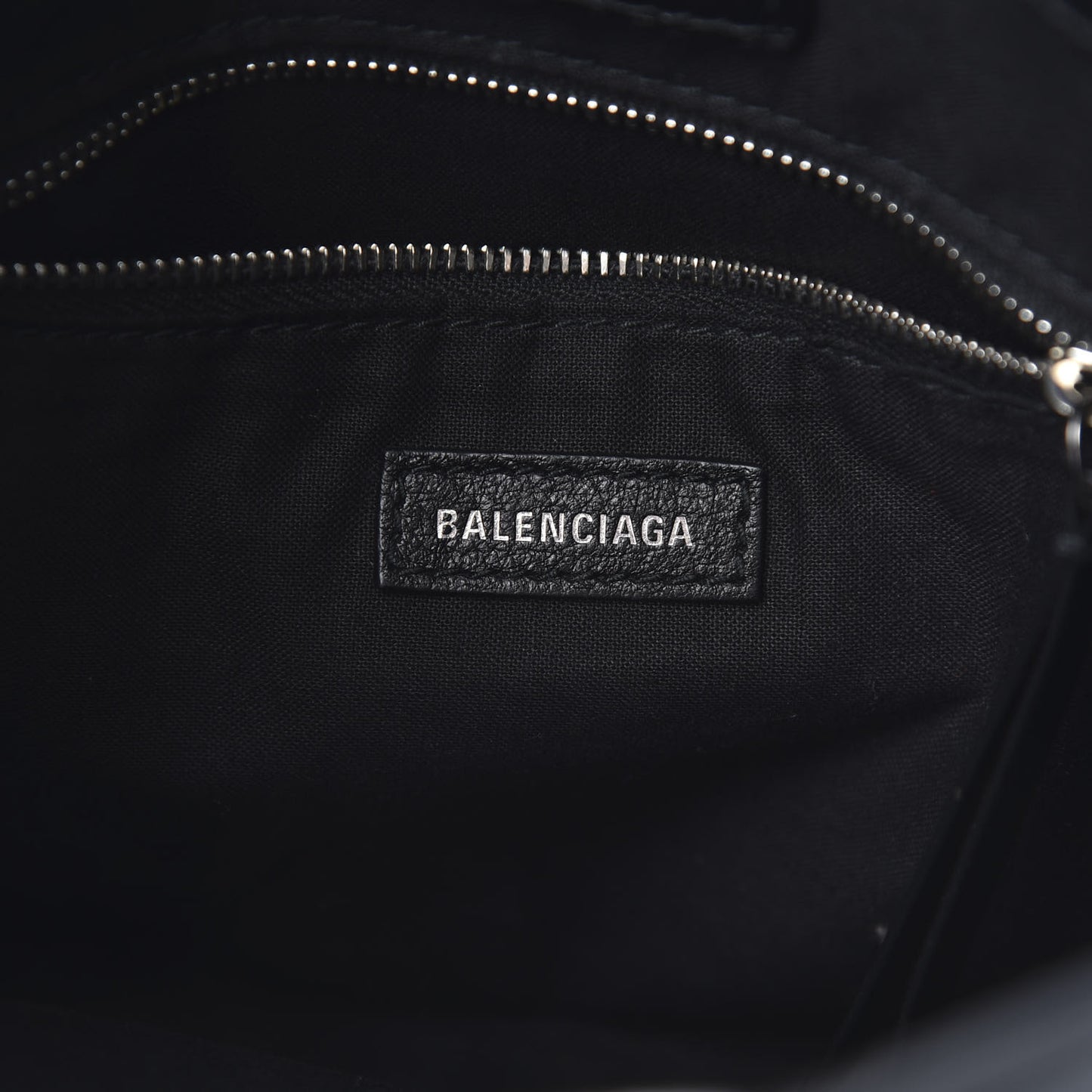 Calfskin Logo XXS Shopping Tote Black