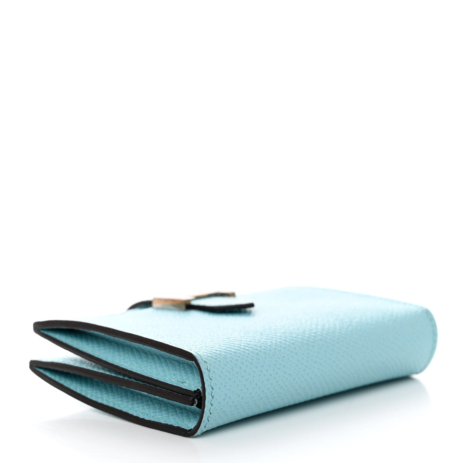Hermes Epsom Bearn Card Holder Wallet Bleu Atoll 4 of 8