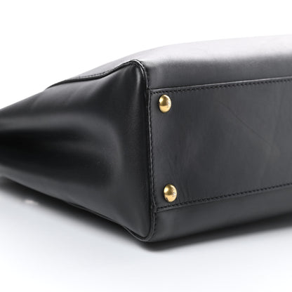 Fendi Vitello Morgan Shiny Nappa Medium Peekaboo Iconic Satchel Black Ciliegia 11 of 13