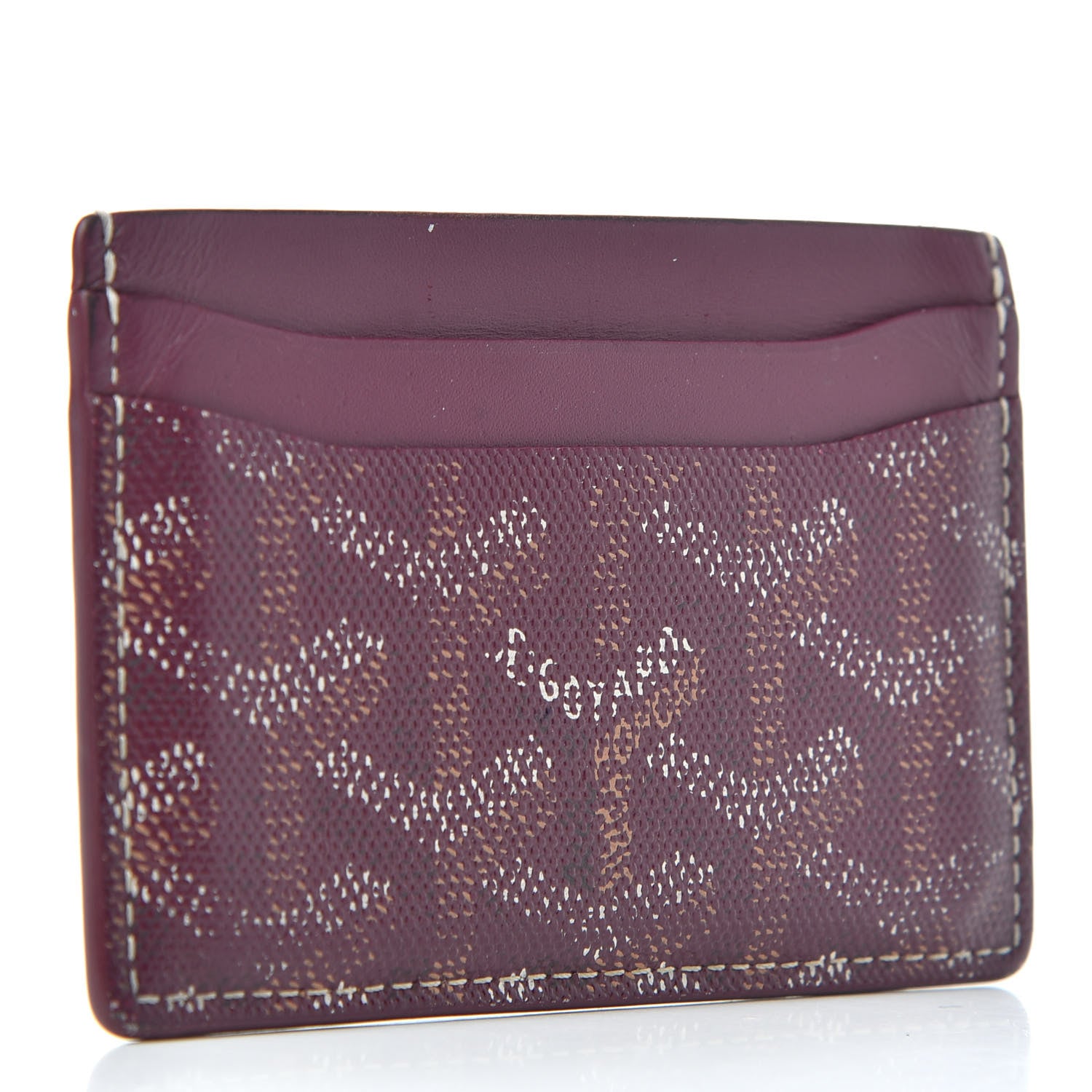 Goyard Goyardine Saint Sulpice Card Holder Bordeaux 3 of 6