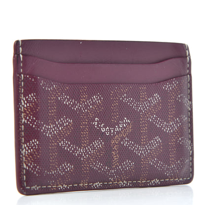 Goyard Goyardine Saint Sulpice Card Holder Bordeaux 3 of 6