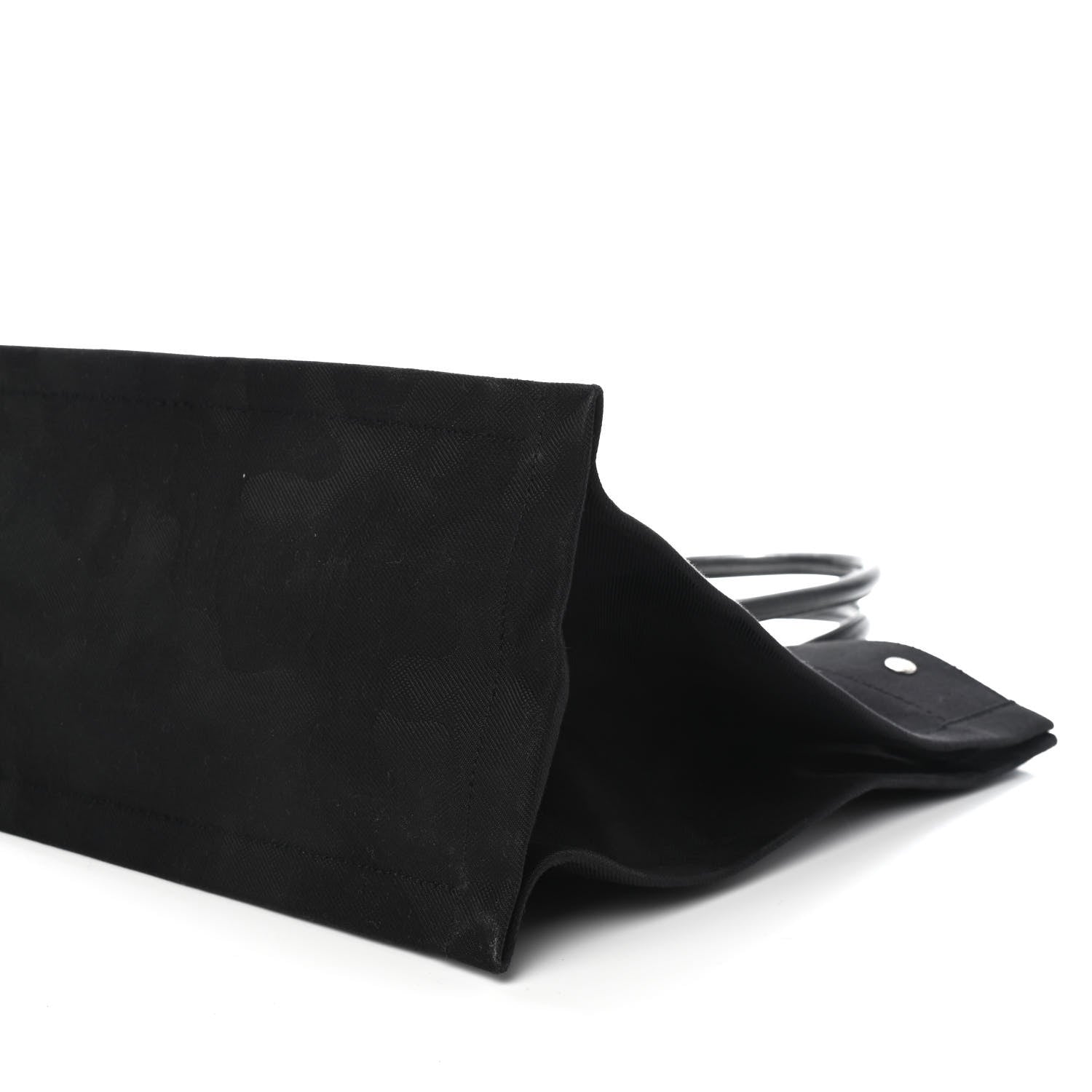 Saint Laurent Linen Calfskin Rive Gauche Tote Black 6 of 9