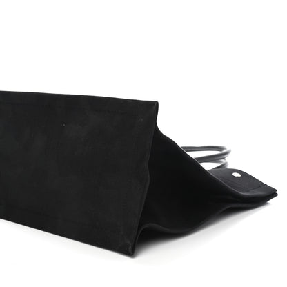 Saint Laurent Linen Calfskin Rive Gauche Tote Black 6 of 9
