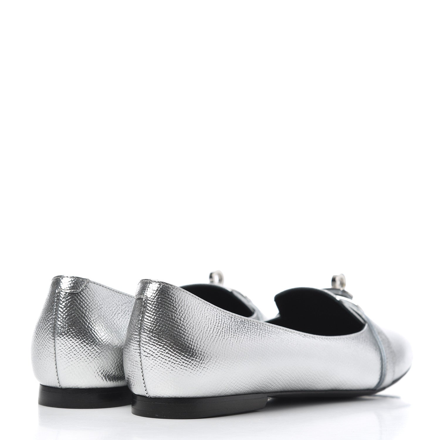 Hermes Epsom Pegase Ballerina Flats 36.5 Metalisse 4 of 13