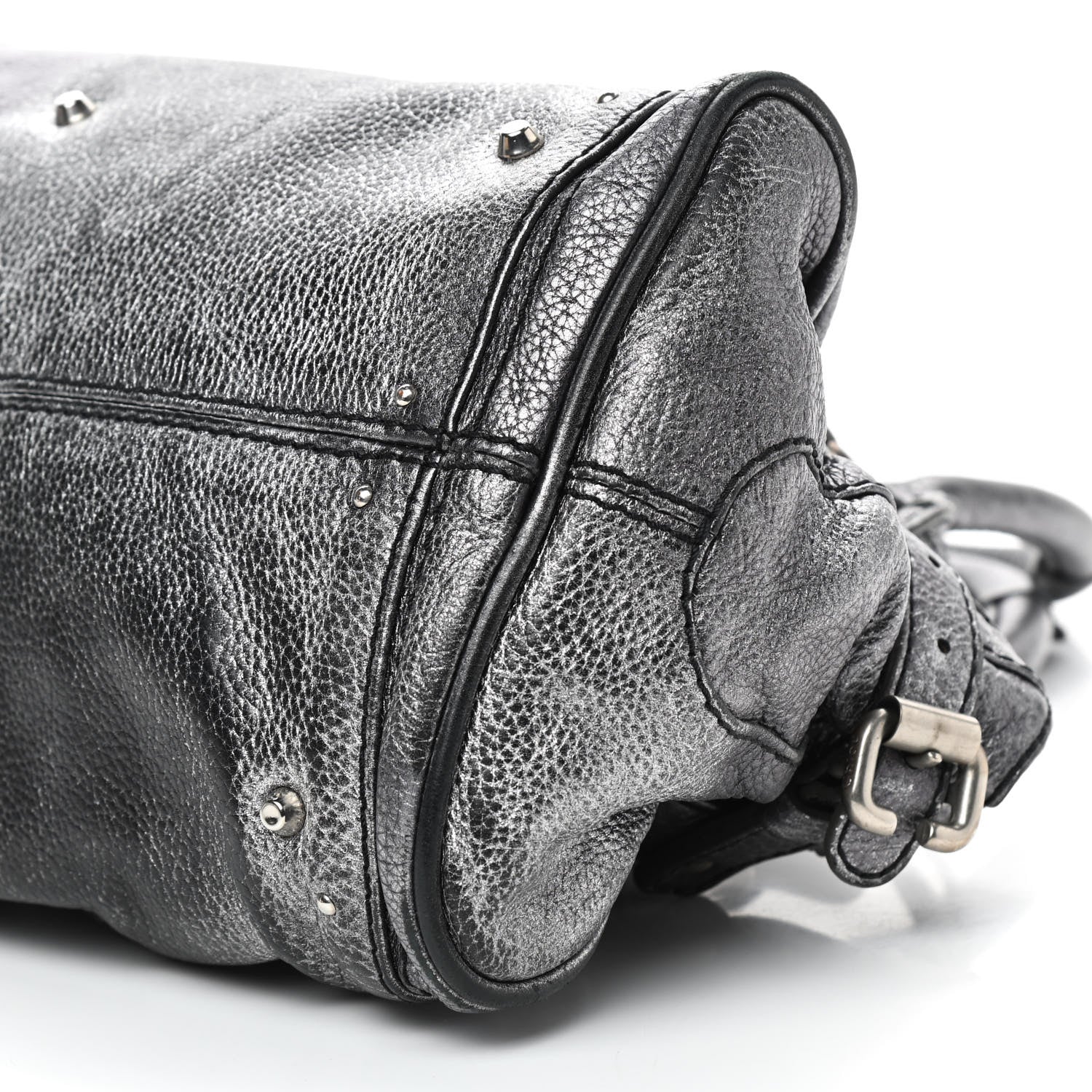 Chloe Metallic Calfskin Medium Paddington Satchel Silver 22 of 22