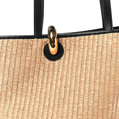 Jacquemus Raffia Calfskin The Bambola Ivory Black 7 of 9