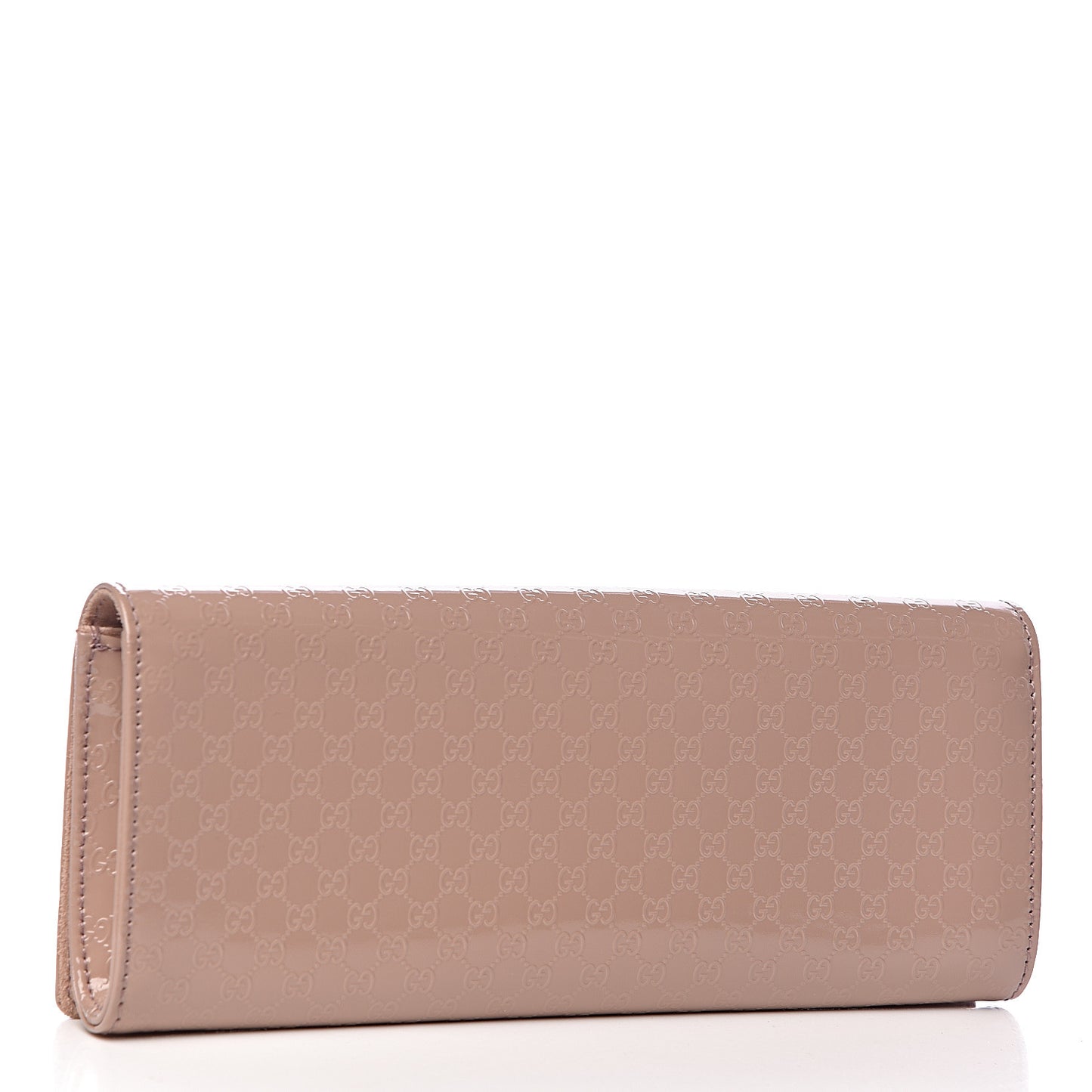 Patent Microguccissima Small Broadway Clutch Dark Cipria