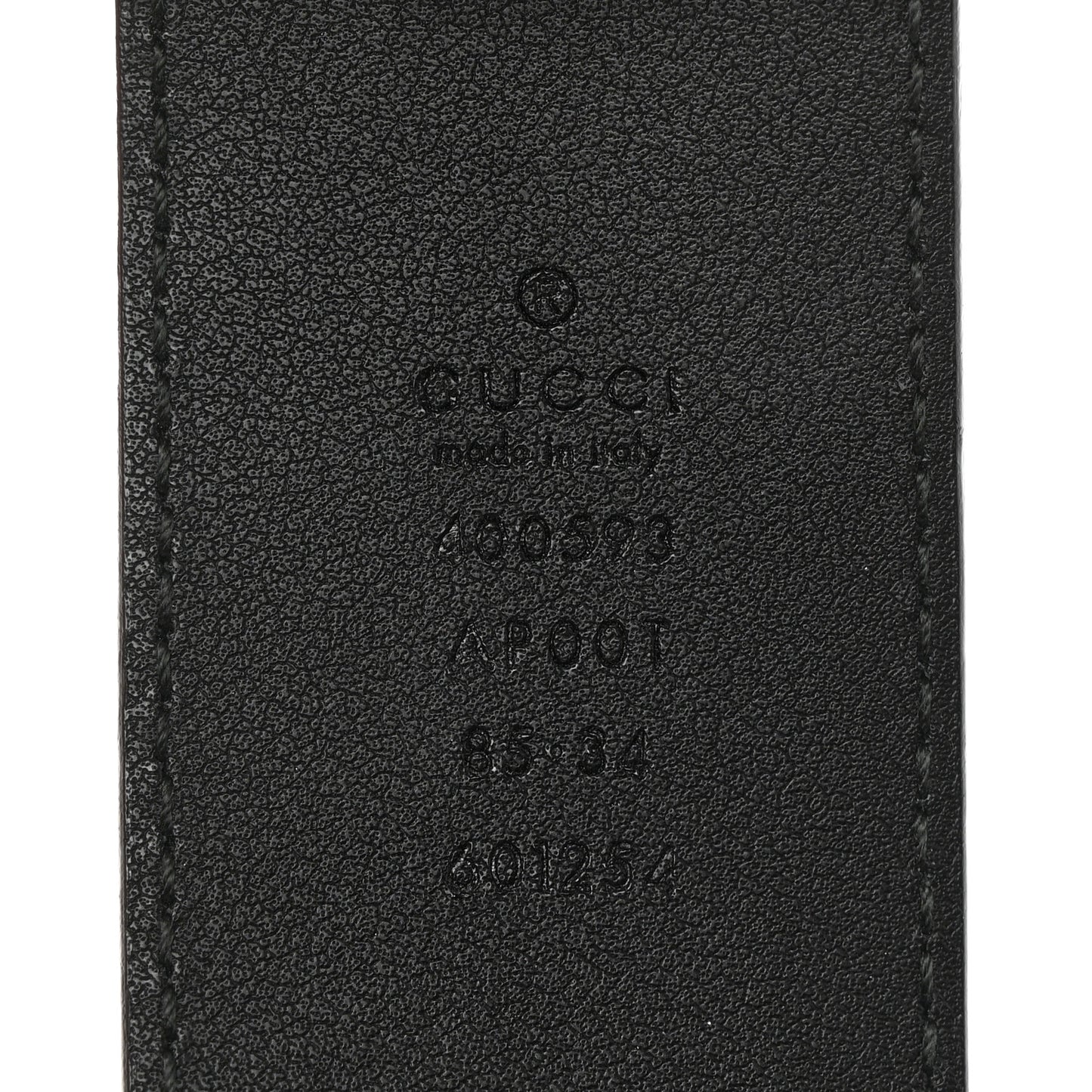 Calfskin Double G 40mm Belt 85 34 Black