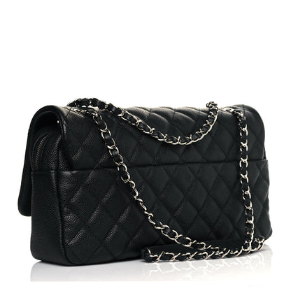 Chanel Caviar Quilted Jumbo Easy Flap Black 3 of 11