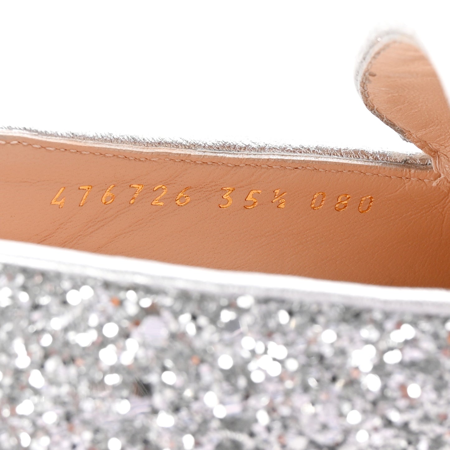 Glitter Web Peyton Loafers 35.5 Silver