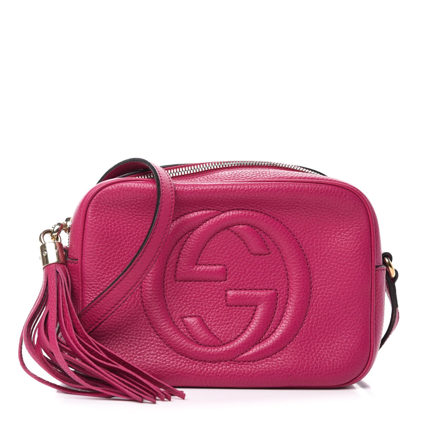 Cellarius Calfskin Small Soho Disco Bag Bright Bouganville