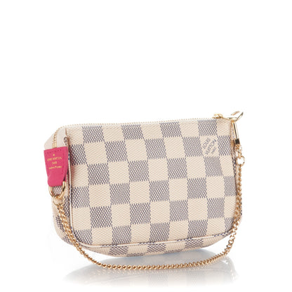 Louis Vuitton Damier Azur 2015 Christmas Animation Mini Pochette Accessories 3 of 7