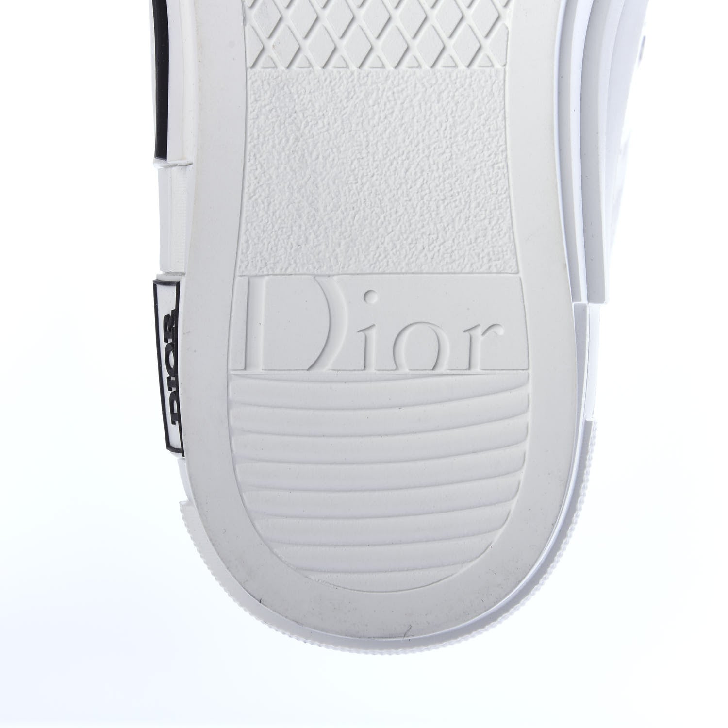 Christian Dior Technical Canvas Oblique Mens B23 High Top Sneakers 40 White 6 of 12