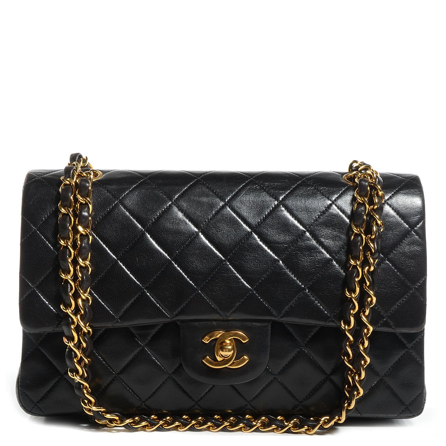 Chanel Lambskin Medium Double Flap Black 1 of 9