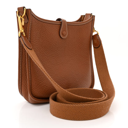 Hermes Taurillon Clemence Evelyne TPM Gold 3 of 15