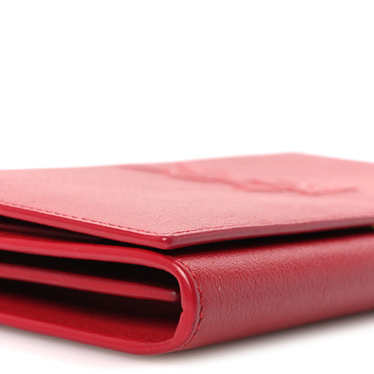 Saint Laurent Calfskin Belle de Jour Chain Clutch Rouge Orient 8 of 9