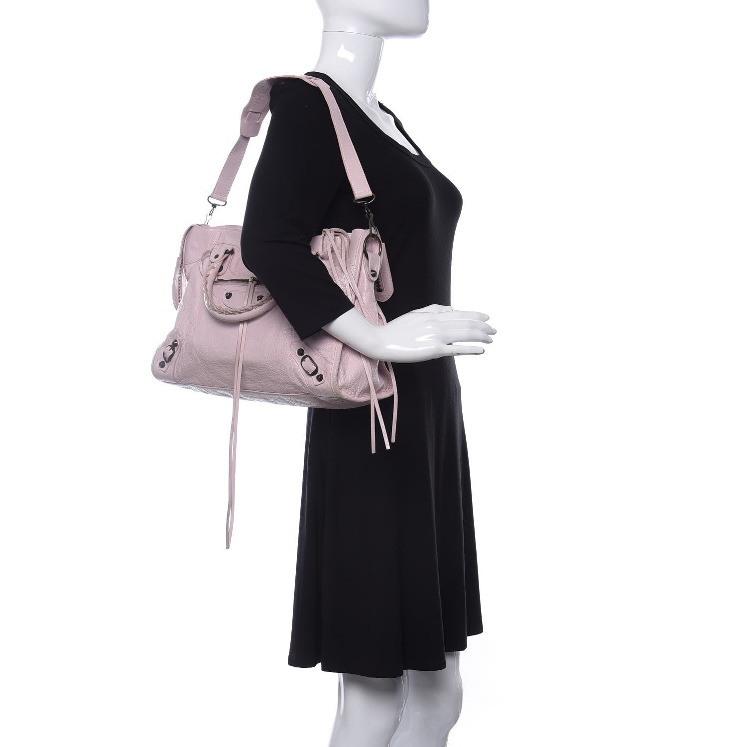 Balenciaga Agneau Classic Hardware City Rose Poudre Rose Petunia 2 of 10