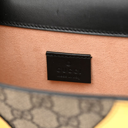 Gucci GG Supreme Monogram Small Osiride Shoulder Bag Black Gold 6 of 14