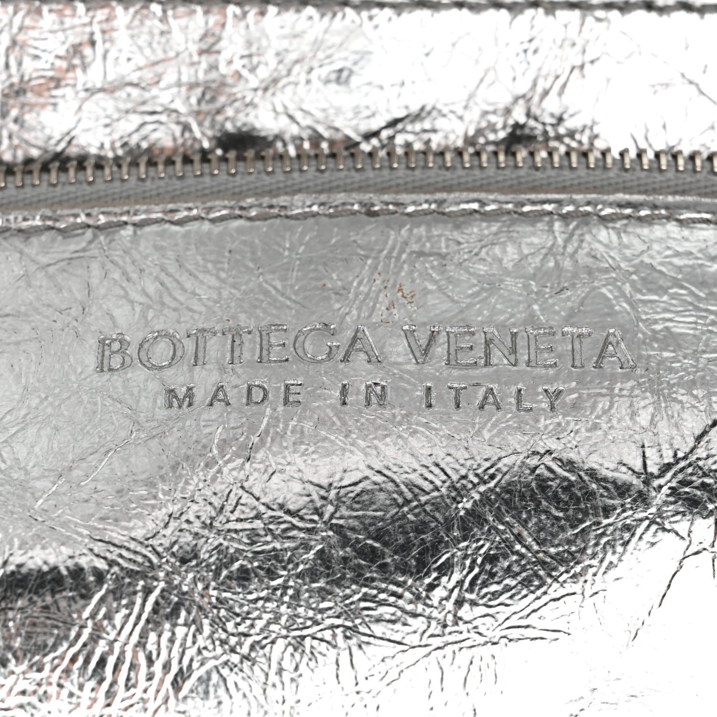 Metallic Lambskin Maxi Intrecciato Cassette Crossbody Bag Silver
