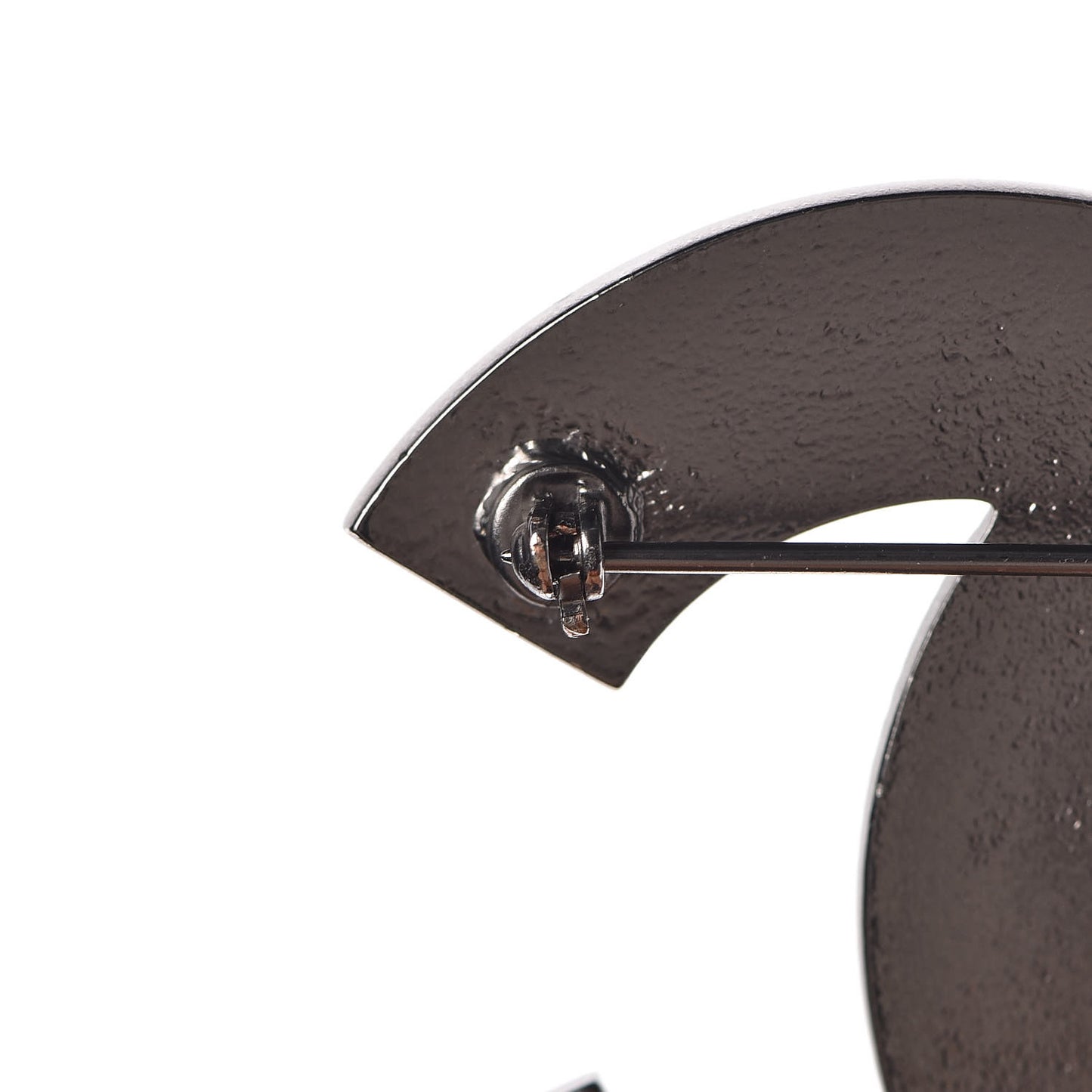 Ruthenium Chain Fringe CC Brooch