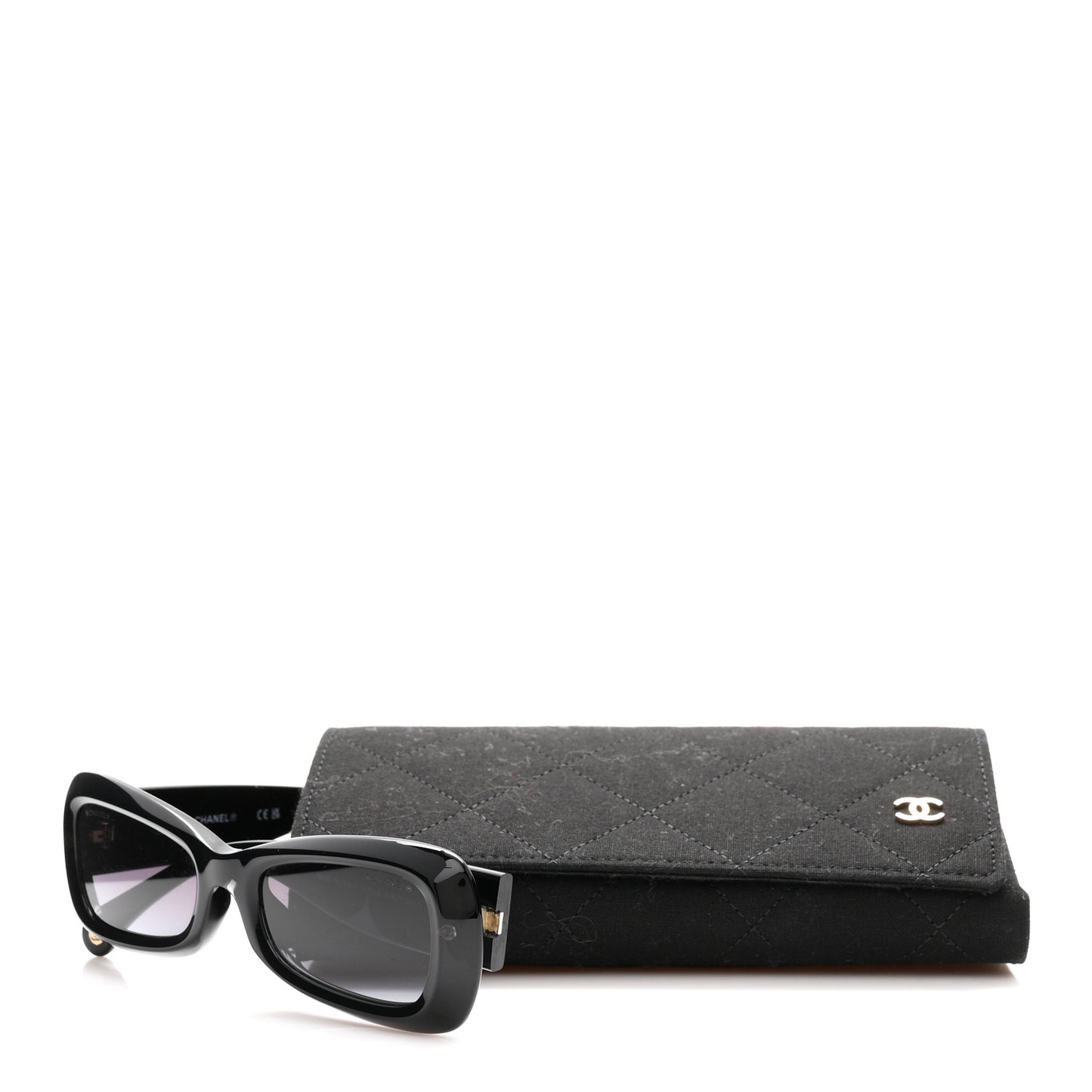 Acetate Butterfly CC Sunglasses 71751A Black