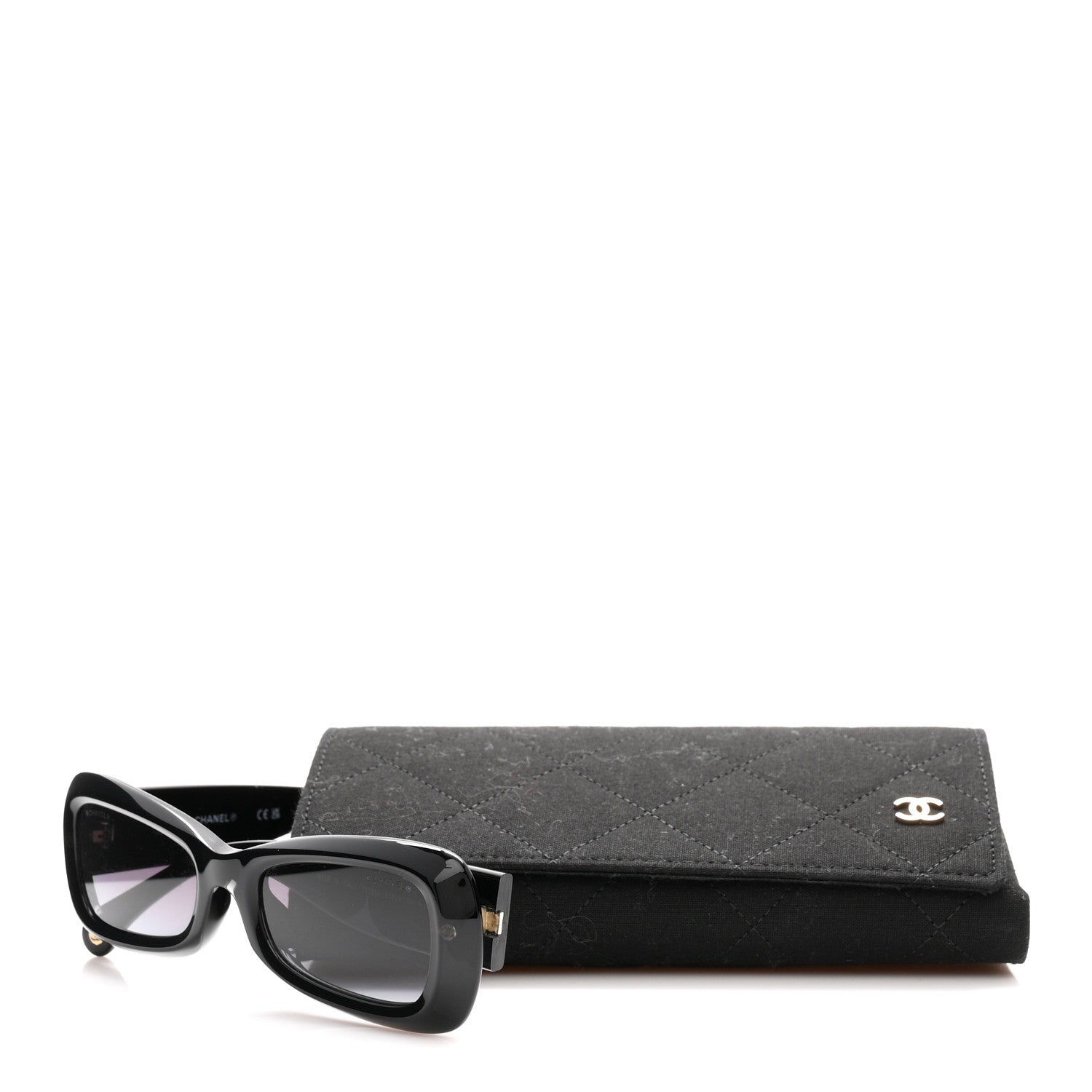Chanel Acetate Butterfly CC Sunglasses 71751A Black 8 of 8