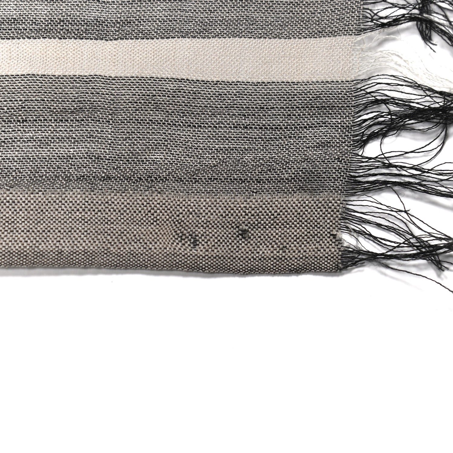 Burberry Linen Classic Check Check Lightweight Scarf Grey 5 of 6