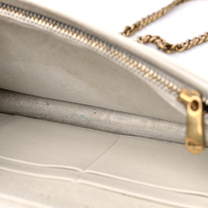 Christian Dior Lambskin Studded Diorama Wallet on Chain Pouch Off White 14 of 15