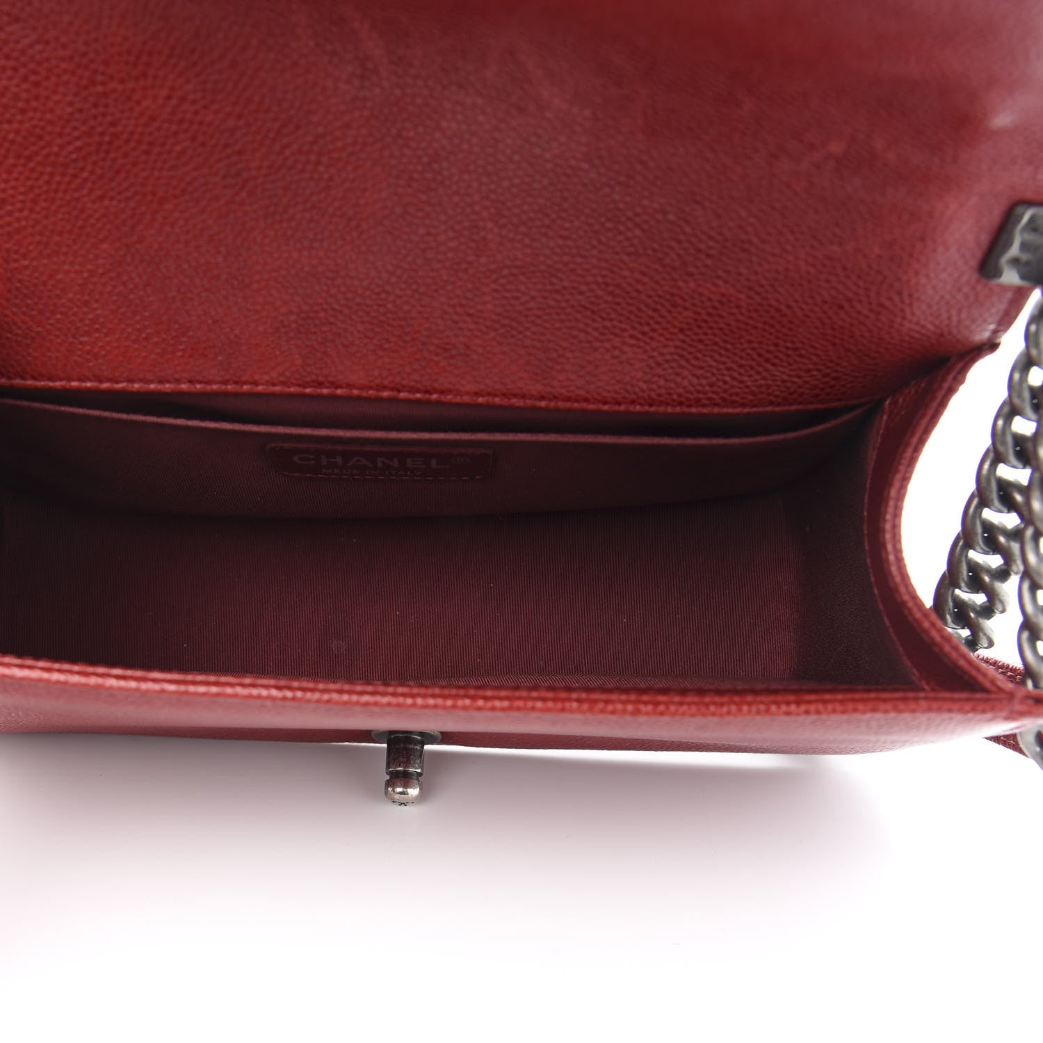 Chanel Caviar Quilted Medium Boy Flap Red 5 of 12