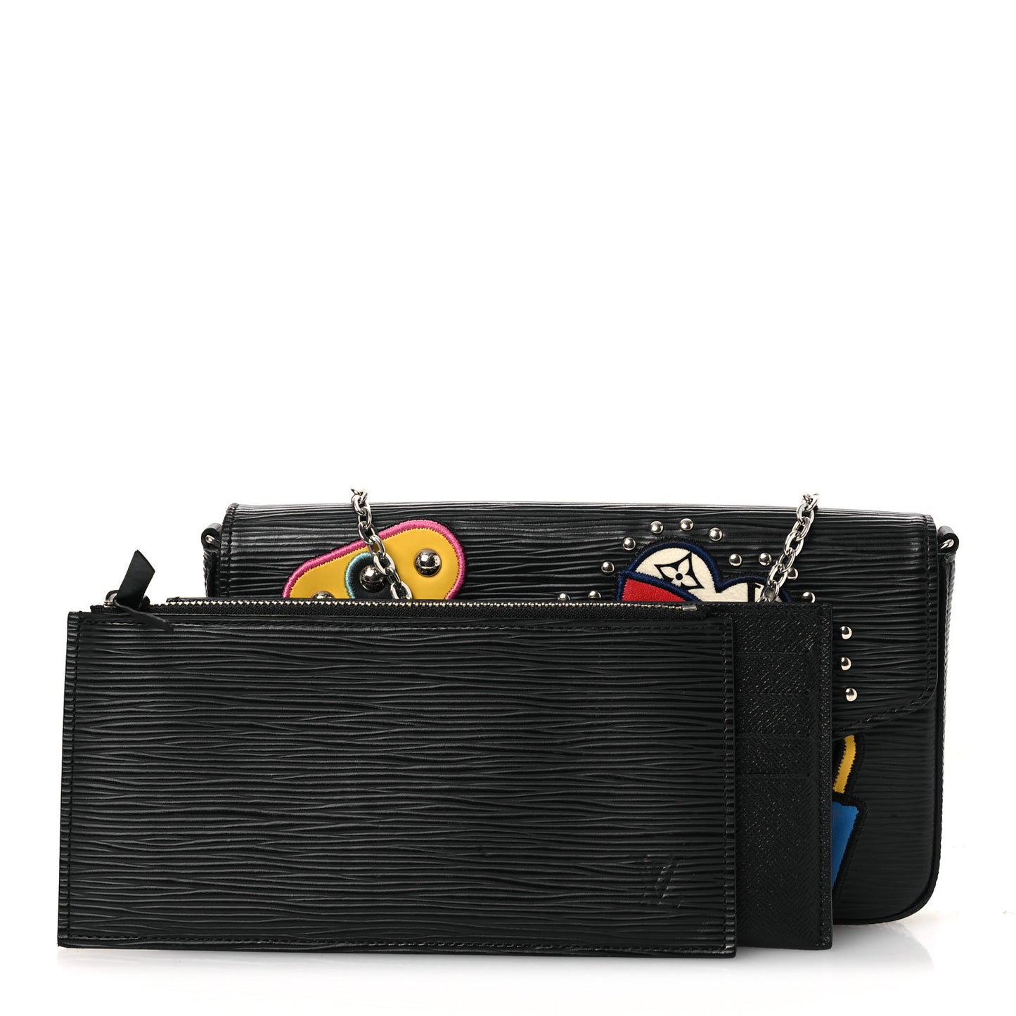 Epi LV Stories Pochette Felicie Black