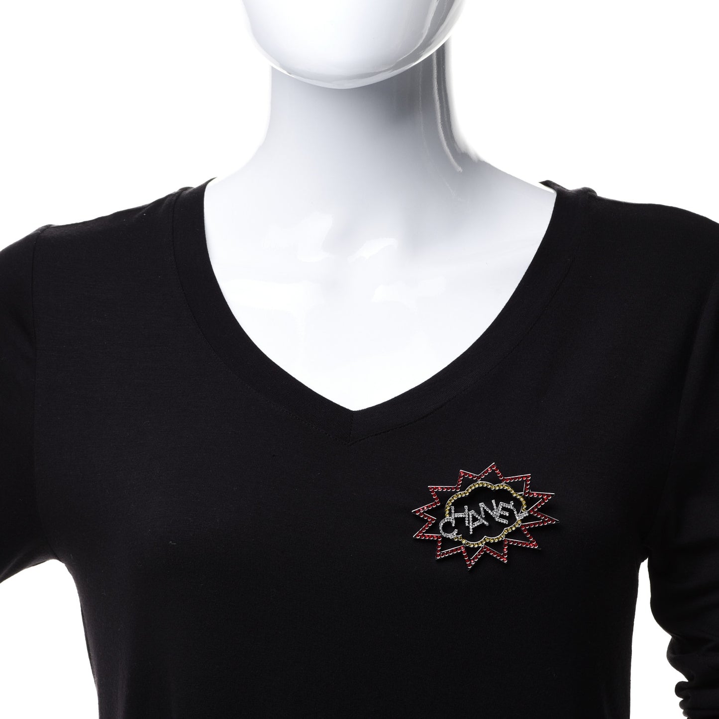 Ruthenium Crystal CC Brooch Red Yellow