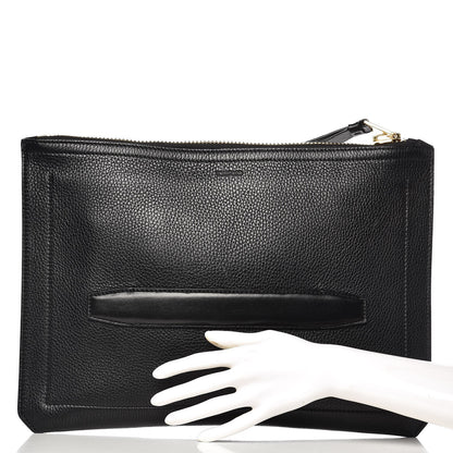 Gucci TOM FORD Calfskin Clutch With Handle Black 2 of 8