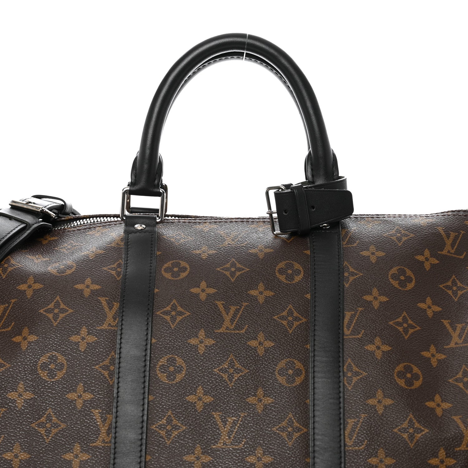 Louis Vuitton Monogram Macassar Keepall Bandouliere 55 7 of 9