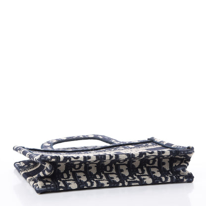 Christian Dior Oblique Mini Book Tote Blue Multicolor 3 of 9