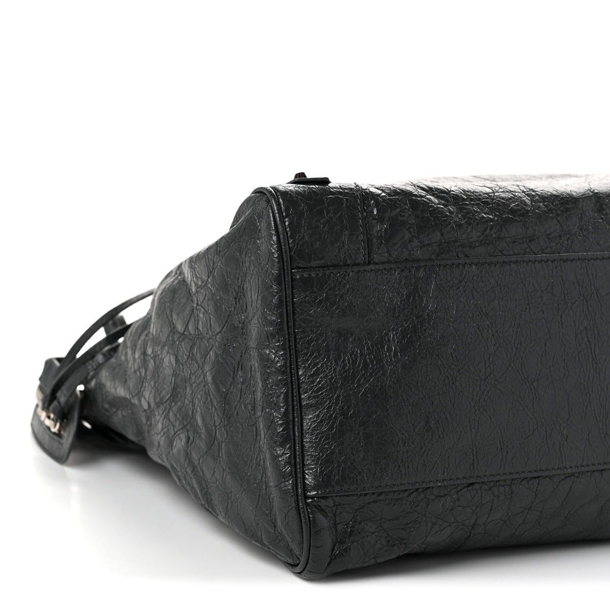 Agneau Classic Silver Hardware Velo Gris Fossile
