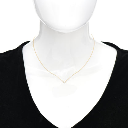 Tiffany 18K Yellow Gold Diamond .20ct Elsa Peretti Diamonds by the Yard Pendant Necklace 2 of 4