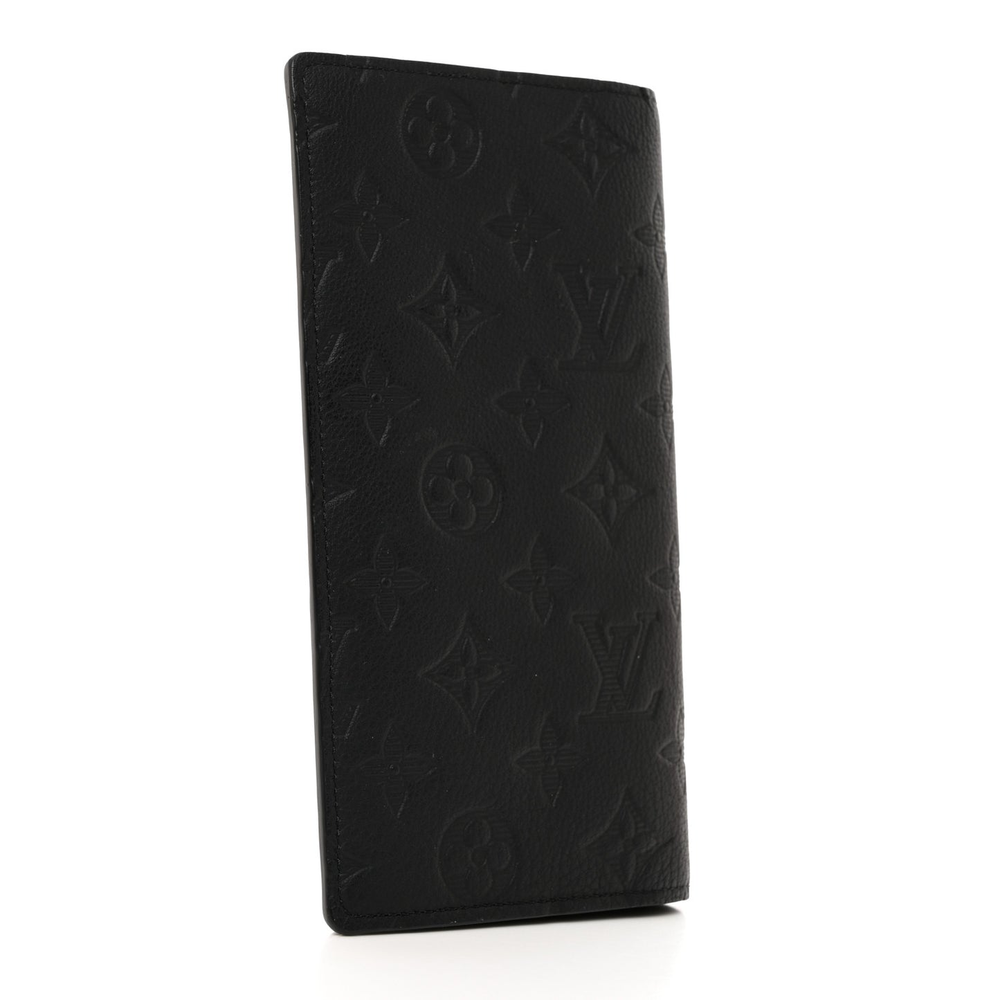 Calfskin Monogram Shadow Brazza Wallet Black