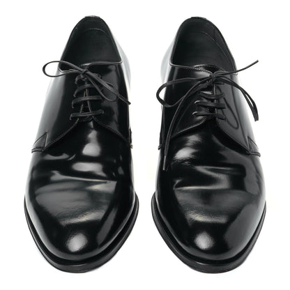 Christian Dior Polished Calfskin Mens Derby Shoe 44 Black 4 of 10