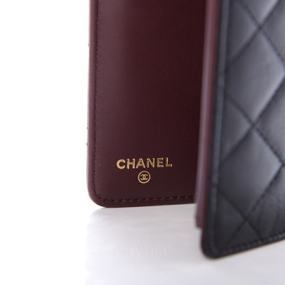 Chanel Aged Calfskin Quilted Reissue Yen Wallet Black 6 of 6